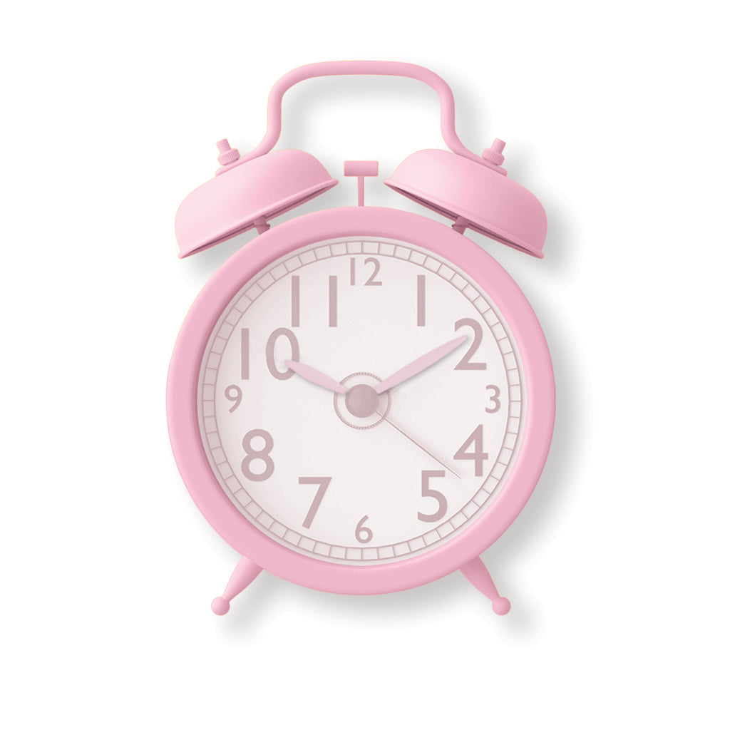 pink alarm clock