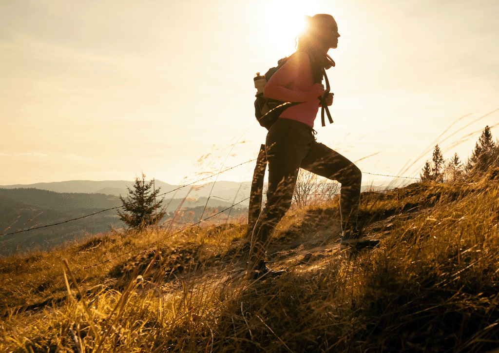 An animated image that shows the beauty of the outdoors and being one with nature.