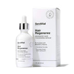 SeroVital Beauty Hair Regeneres Advanced Hair Thickening Serum bottle and packaging on a white background