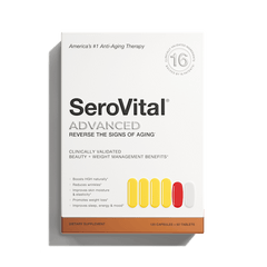 Front view of SeroVital Advanced box on a white background