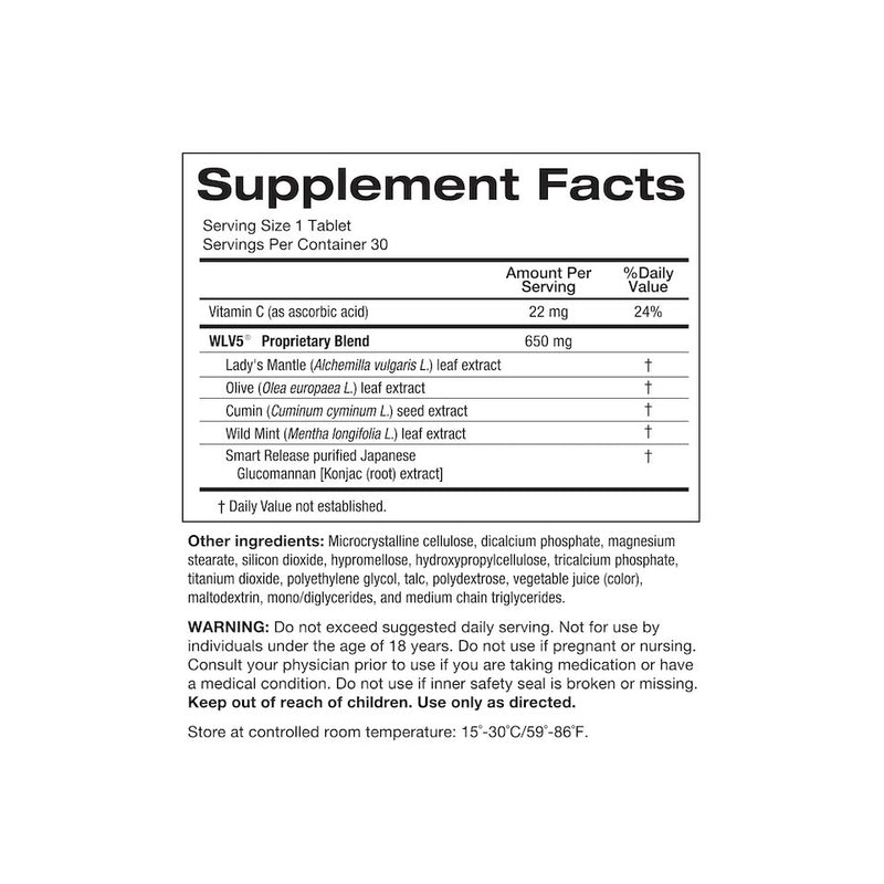 A supplement facts box showing the ingredients in LipoValin weight loss compound