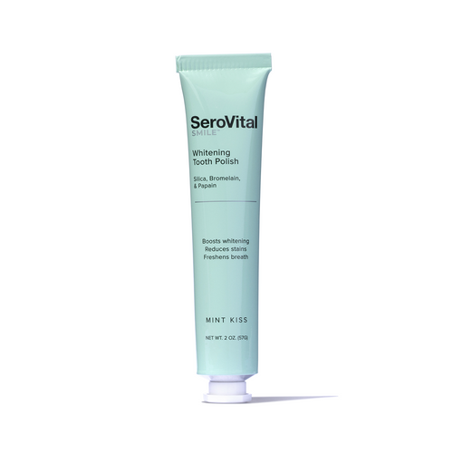 SeroVital Whitening Tooth Polish tube on a white background