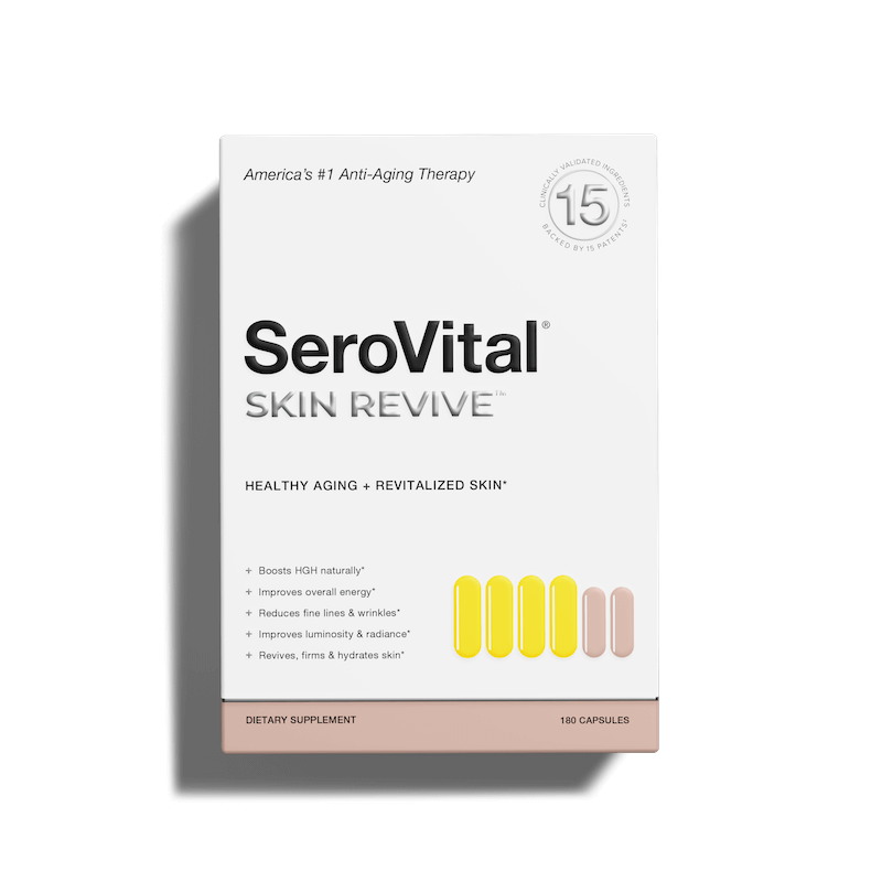 Front view of SeroVital Skin Revive  box on a white background