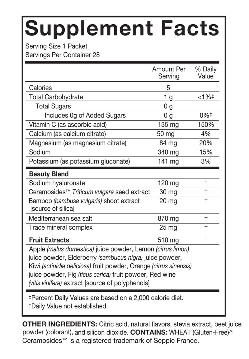 Glow Sticks ingredients label