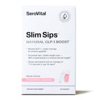 SeroVital Slim Sips packaging with strawberry lemonade flavor on a white background